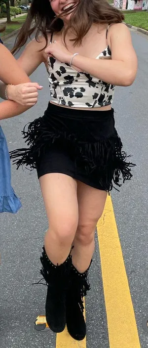 Francesca's Western Fringe skirt thumbnail 9