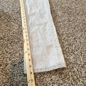 LOFT Womens Light Grey High Waist Straight‎ Crop Denim Jeans Size 26 2 thumbnail 6