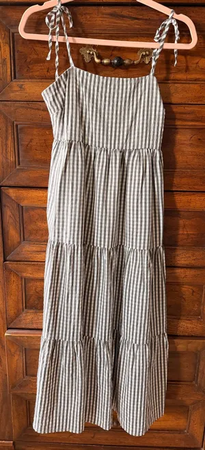 TCEC Dress gingham grey thumbnail 1