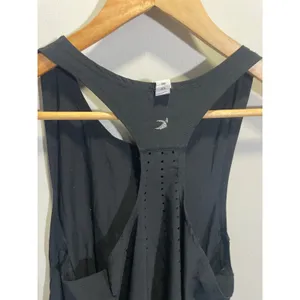 Glyder Tank Top‎ Women Large Black Racerback Laser Cut Mesh Activewear Yoga Gym thumbnail 4