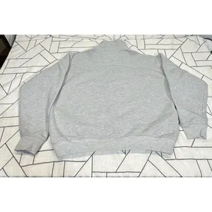 Nuvo‎ Cropped Quarter-Zip Sweatshirt High Collar Embroidered Gray Womens Size M thumbnail 12