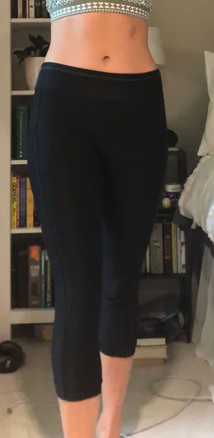 Cropped Leggings Black thumbnail 1