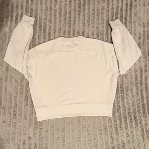Lululemon Ribbed Softstreme Perfectly Oversized Cropped Crew in Bone Size M thumbnail 6