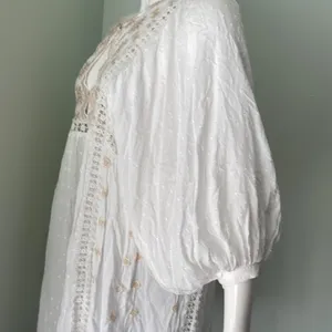 Free People Charlotte Swiss-Dot Tunic Dress Ivory thumbnail 13