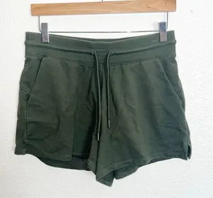 All In Motion Women's Olive Green Drawstring Athleisure Pull On Shorts thumbnail 1