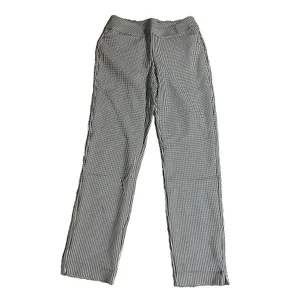 Acegolfs Eagle Performance Pull On Stretch Ankle Pant Black White Gingham Sz S thumbnail 9