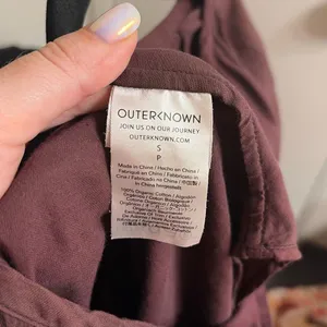 ✨OUTERKNOWN Brown Folk Sz Small Top✨ thumbnail 5