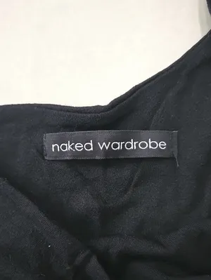 Naked Wardrobe Black One-Shoulder Bodysuit Size S thumbnail 6