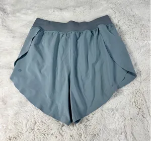 CRZ YOGA 2.5" Running Shorts L Blue High Rise Athletic Workout Dolphin thumbnail 1