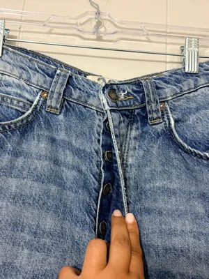 We The Free Old West Slouchy Jeans High Rise Wide Leg Blue Size 28 thumbnail 5