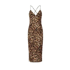 NWT Resa Harper Slip Dress Cheetah thumbnail 4