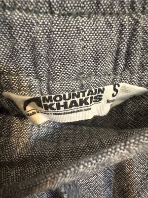 Mountain Khakis Women’s Small Gray Linen Blend Pull On Crop Pants thumbnail 2