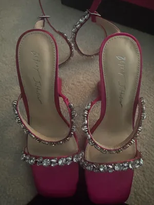 Johnson Betsey Heels Pink Rhinestone thumbnail 4