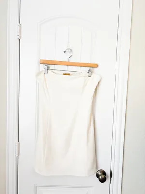 Cult Gaia Jaslene Dress Strapless Off White Size 10 thumbnail 3