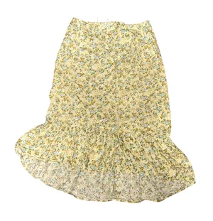 Mary Kate and Ashley Vintage Paisley Floral Skirt Size Yellow Blue Eyelet Y2k thumbnail 1