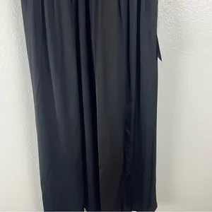 LULUS Black Regal Ruffles Back Ties Hidden Zipper V-Neck Flutter Sleeve Dress thumbnail 9