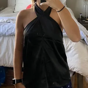 Nasty Gal High Neck Silky Top thumbnail 1