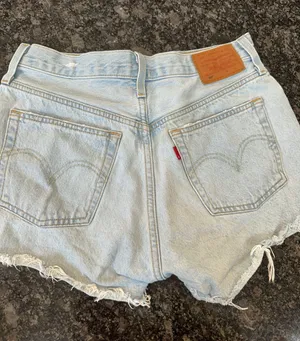 Levi's Light Wash Denim Jean Shorts thumbnail 2