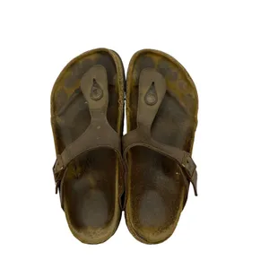 Birkenstock Women's Gizeh Slip on Brown Leather Sandals Size 36‎ US 5-needs TLC thumbnail 6