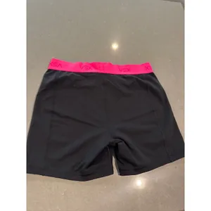 VSX Victoria Secret Sport Shorts Womens Large Black Pink‎ Athletic Gym thumbnail 3