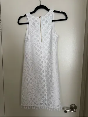 Lilly Pulitzer geometric lace tassel shift dress thumbnail 7