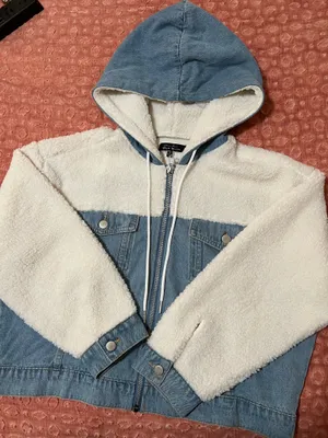 Grey Bandit Denim Sherpa Jacket thumbnail 1