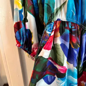 Vava by Joy Han Bright Multicolor Floral Print Romper thumbnail 2