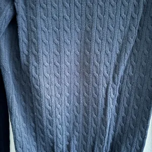 Lacoste Women's Black Cable Knit Crew Neck Sweater thumbnail 7