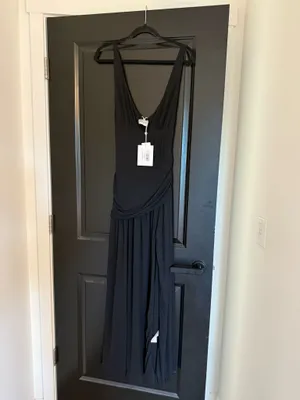 NWT Runaway The Label Denver Maxi Dress in Black thumbnail 4