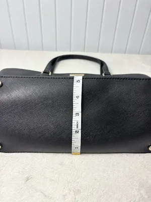 Kate Spade New York Leather Cow Black Saffiano Tote with Gold Plaque‎ thumbnail 13