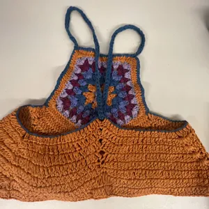 New Sz Large L Free People Bella Crochet Cropped Crop Halter Tank Top Shirt Boho thumbnail 6