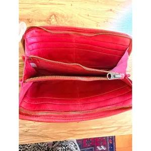 Rustic Red‎ Leather Studded Zip Around Continental Wallet Large Boho Festival thumbnail 16
