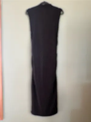 a new day Black Mock Neck Sleeveless midi dress thumbnail 4