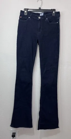 Hudson Jeans Womens 27 Blue Natalie Midrise Bootcut Crop Raw Hem Capsule Casual thumbnail 1