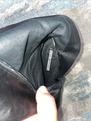 Via Spiga Black Leather Knee-High Pointed Toe Boots Size 8 thumbnail 10