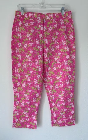 Lilly Pulitzer casual print pants size 8 thumbnail 1