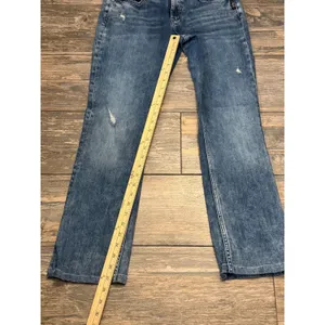 Silver Jeans Co Suki Slim Boot Medium Wash Distressed Jeans 29x33 HEMMED 27.5"‎ thumbnail 8