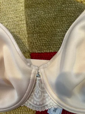 Soma NWOT Unlined Smooth Full Coverage Bra Light Beige Nude Lace Back Size 34C thumbnail 2