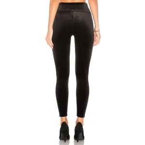 SPANX Velvet Leggings High Waisted‎ Lounge Pants Black Size L thumbnail 9