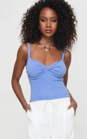 Princess Polly blue top thumbnail 1