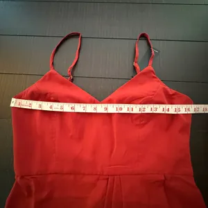 Lulus Midi Dress Women Medium Red Sleeveless Tulip Wrap Skirt Cocktail Party thumbnail 4