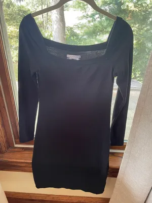 Urban Outfitters size small body con black dress long sleeve thumbnail 2