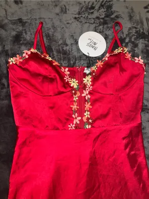 Princess Polly Tamal Mini Dress in Burgundy Size 6 New with tag thumbnail 8