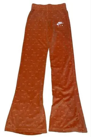 Nike Women's Air Velour Mid-Rise Slim‎ Fit Flare Pants Size S thumbnail 1