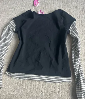 Edikted Layered Long Sleeve Black thumbnail 1