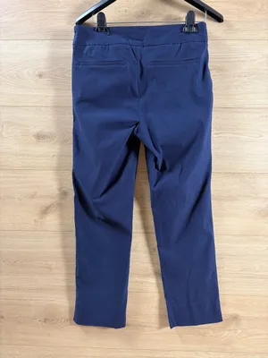Nanette Lepore Navy Blue Stretchy Crop Pull-on Pants NWT Size Small thumbnail 8