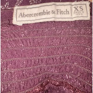Abercrombie & Fitch Burgundy Red White Floral Smocked Peplum Cami Tank Top Sz XS thumbnail 4