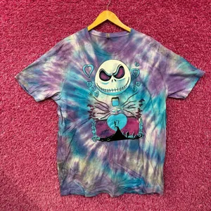 Nightmare before Xmas Danny elf man tiedye tee size 2XL thumbnail 1