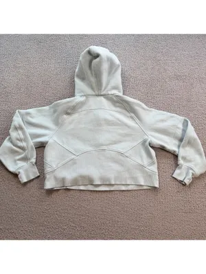 Lululemon Scuba Half Zip Hoodie XS/S Light Blue Cropped thumbnail 2
