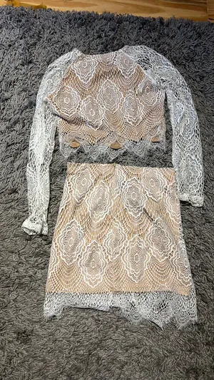 L'ATISTE White Lace Two Piece Set thumbnail 1